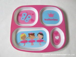 Melamine kid Plate 