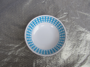 Plastic Bowl Blue Dot Printing round shape