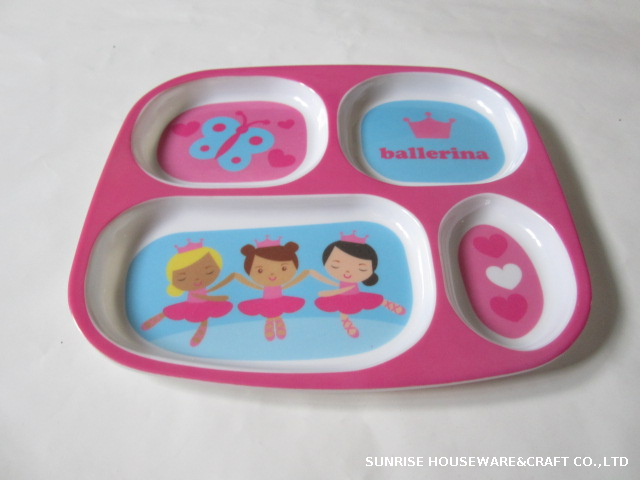 Melamine kid Plate 