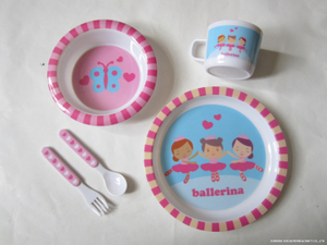 melamine kid dinnerware set