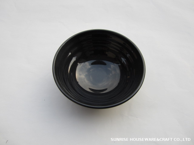 melamine outdoor cutlery Bowl black color