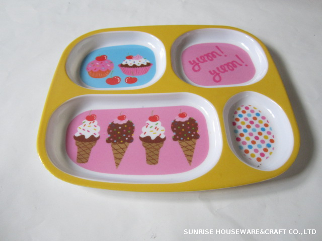 Melamine children Plate 